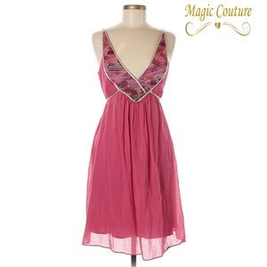 Foley Pink Dress with Silver Edging💗💗💗